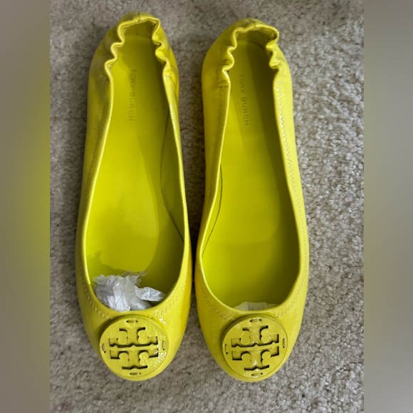 Tory Burch lemon green flats shoes - Picture 5 of 9